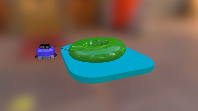 Pool Float Tether 3D Model
