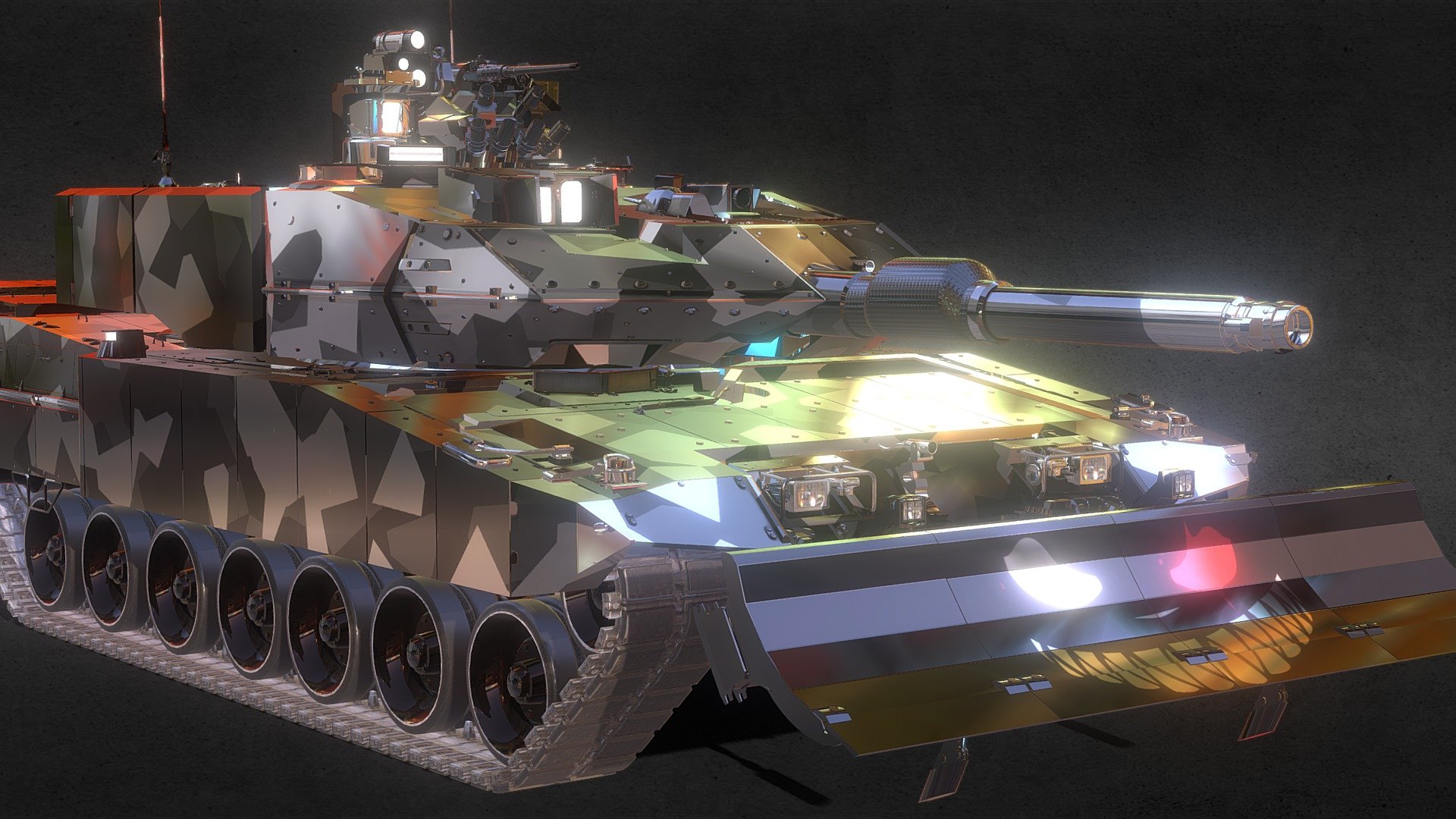 Leopard 2 PSO- BLADE - 3D model by KEOMOPS [2791574] - Sketchfab