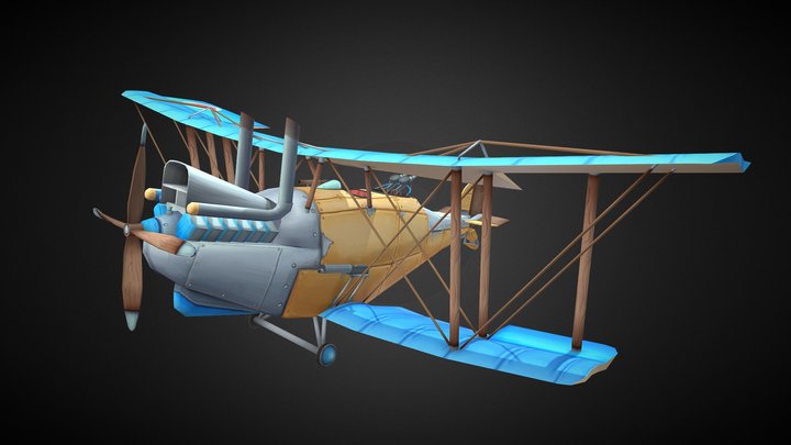 Flying Circus - Royal Aircraft Factory R.E.8. 3D Model
