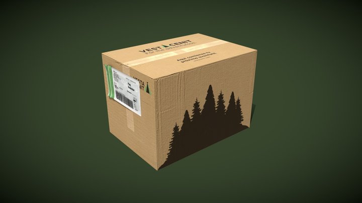 Caja de Cartón VestaCenit 3D Model