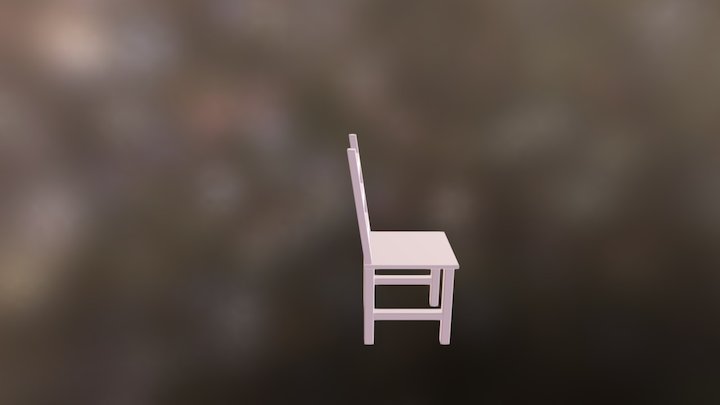 Stol 3D Miljö 3D Model
