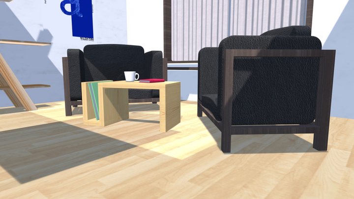 Simple Room 3D Model
