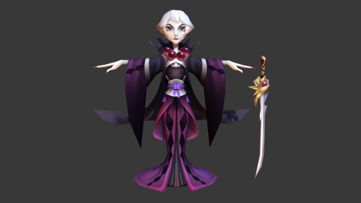 夫人 3D Model
