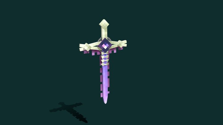 Evil Light Sword with animation 3D Model