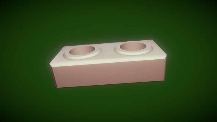 TpESTATE Ecological Standard Hollow Block 3D Model