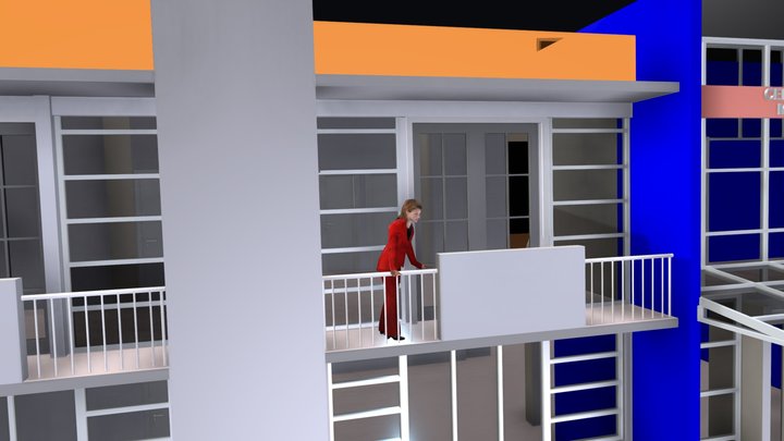 centro de apoyo turistico 3D Model