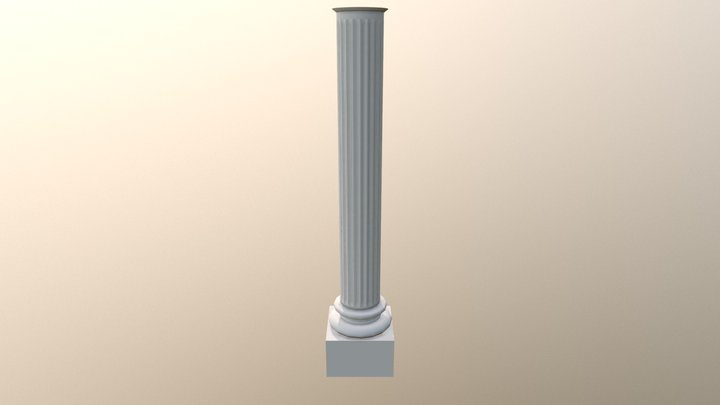 Roman Column 01 3D Model