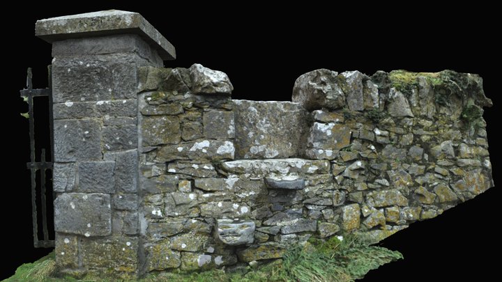 Knigh Graveyard Wall (TN014-051002-) 3D Model