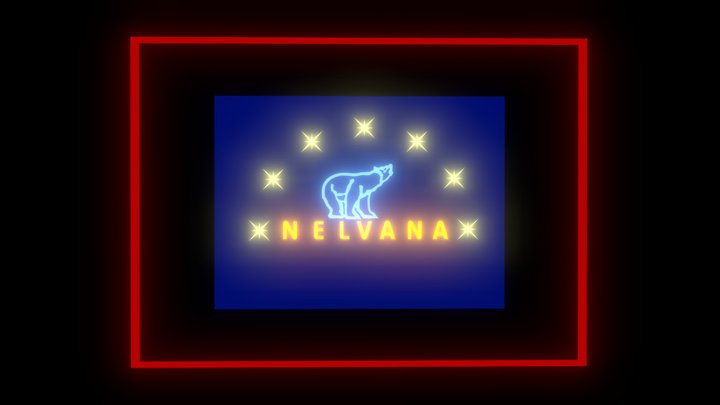 Nelvana Neon Logo 3D Model