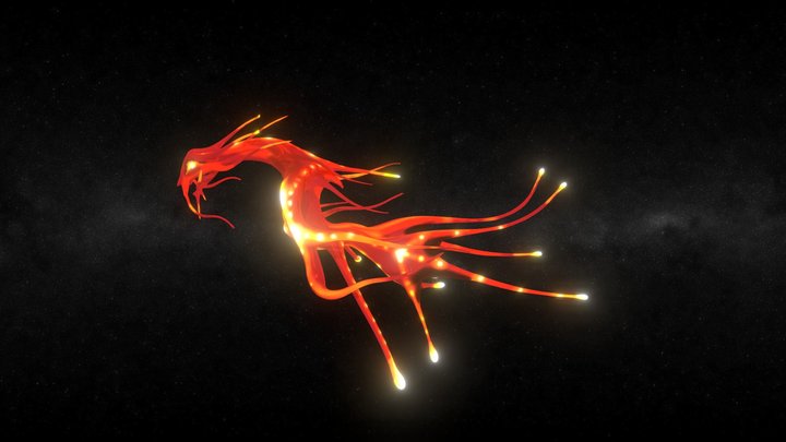 Fire Leviathan 3D Model