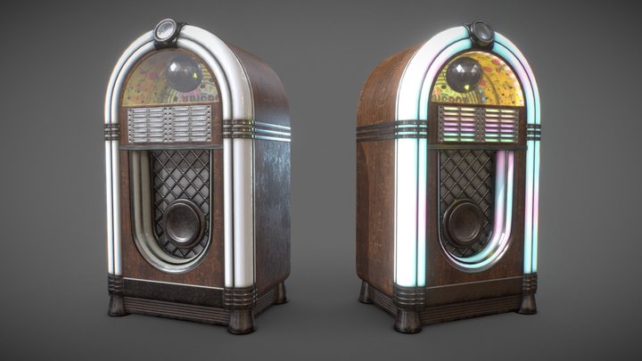 Game Art: Vintage Jukebox 3D Model