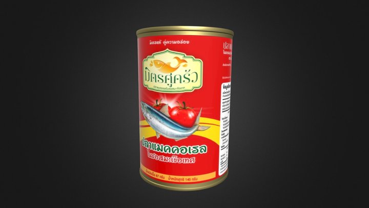 Thai Canned Fish 3D Model
