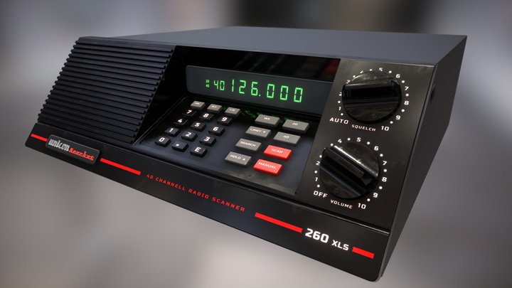 Radio Scanner - Mid Poly Workflow 3D Model