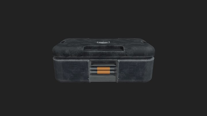 Sci-Fi Crate 2K Textures 3D Model