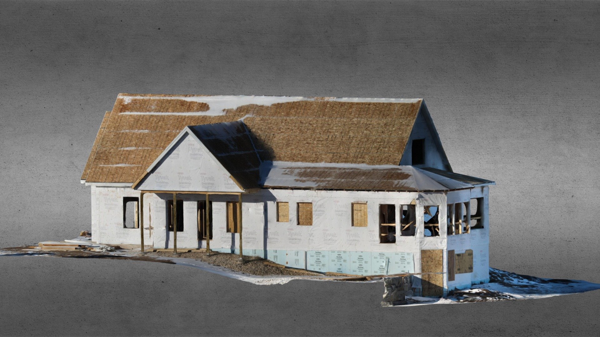 Port Construction House — Sketchfab embed 3D viewer