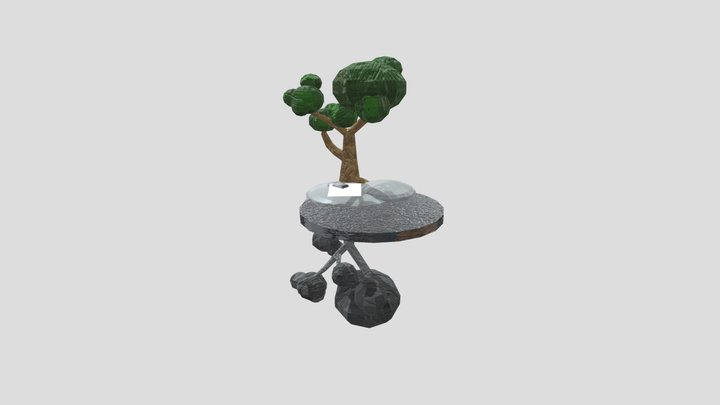 Picnic near the lake 3D Model