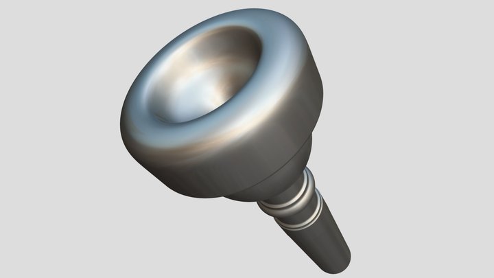 Yamaha 11A4 cornet mouthpiece 3D rendering 3D Model