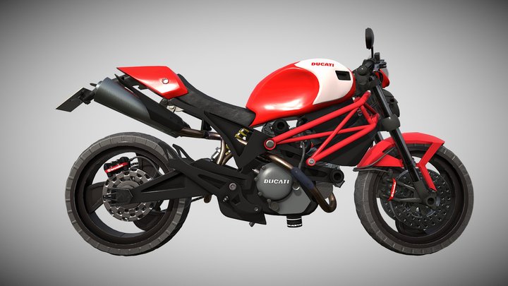 motocycle 3D Model