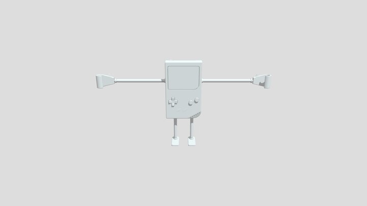 PAC 1 - GameBoy robot 3D Model