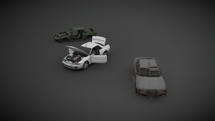 '92 NISSAN Skyline GT-R (R32) 3D Model