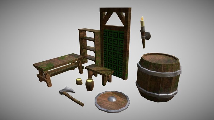 Entrega Props - Viking Tabern 3D Model