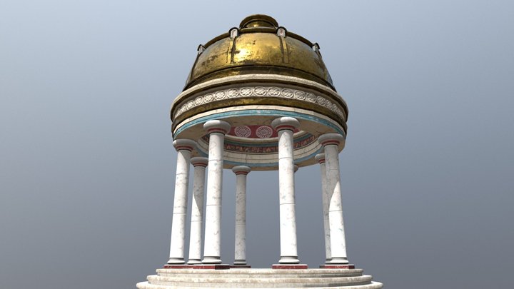 Ancient Greek Temple 3D Model