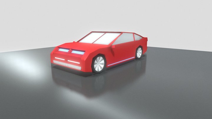 Sci-fi Car 3D Model