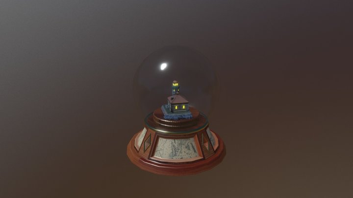 Snow Globe: Light House 3D Model