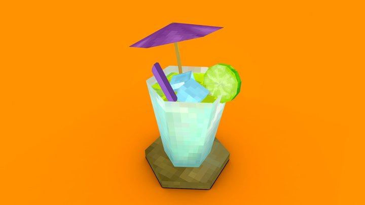 Cool Lime - Voxel 3D Model