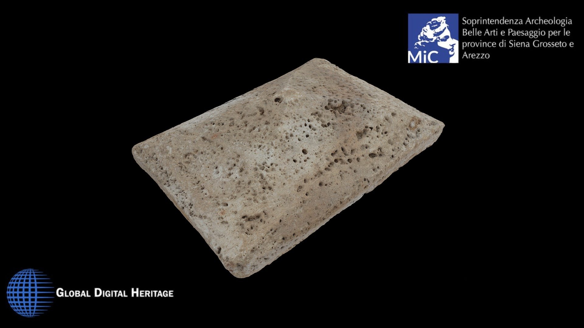 Tufa lid of urn from the Tumulus of Molinello