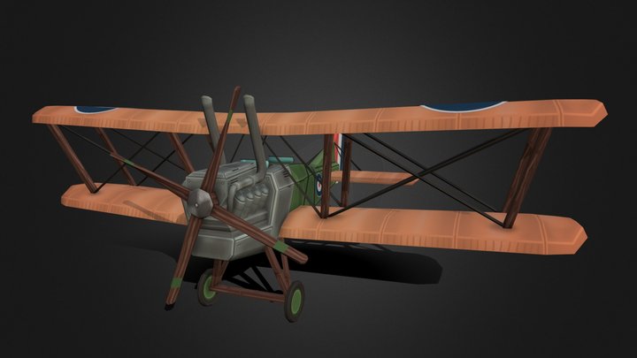 Stylized WW1 Plane - Tom van Asten 3D Model