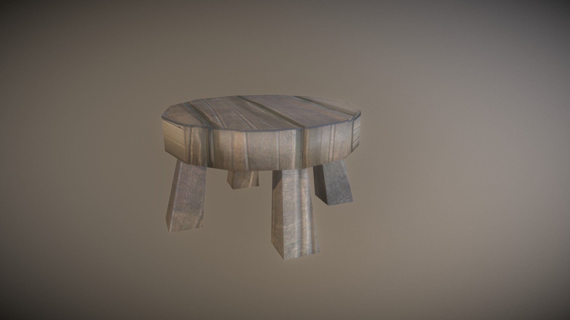 Stool stylized low poly game ready - 3D model by FunFant [27a966d ...