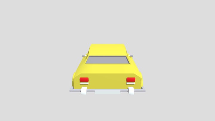 Low-Poly Car 3D Model