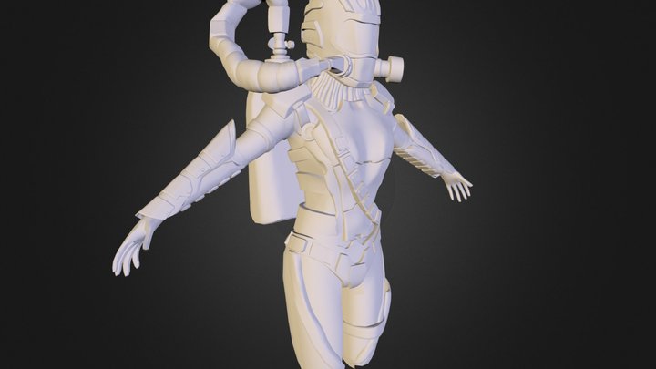 Planetside 2 Female Sculpt 3D Model
