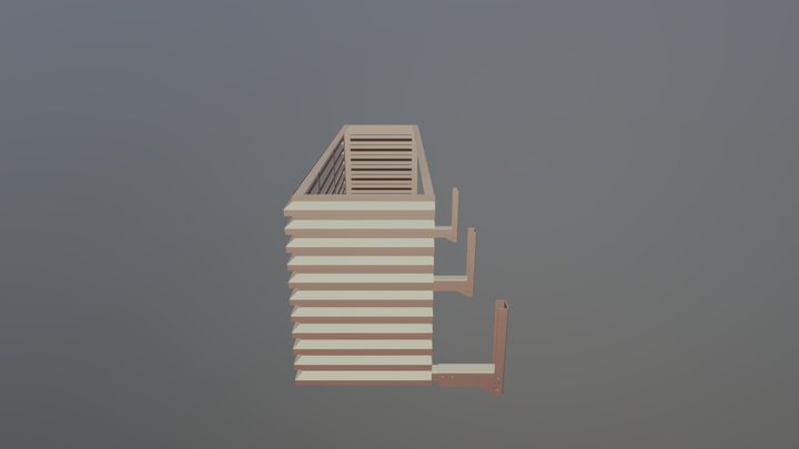 АБС_002_000_000 СБ_Корзина кондиционера в сборе 3D Model