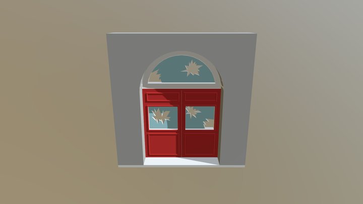 Town Hall Door 3D Model