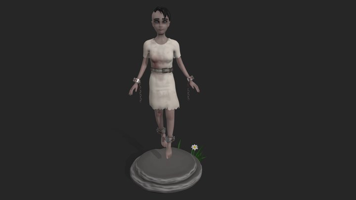 Dark Girl 3D Model