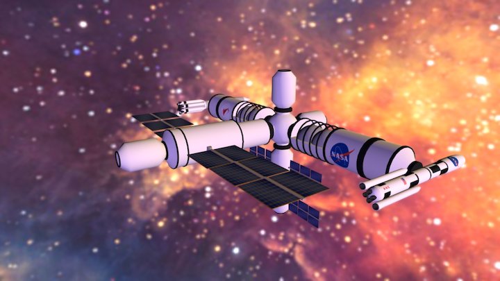 Space Sation 3D Model