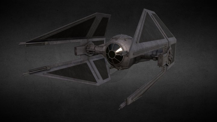 Star Wars Tie Interceptor 3D Model