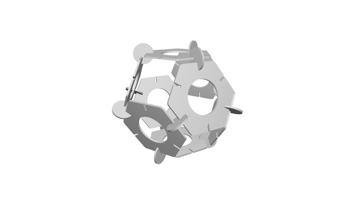 Octaedro truncado 3D Model