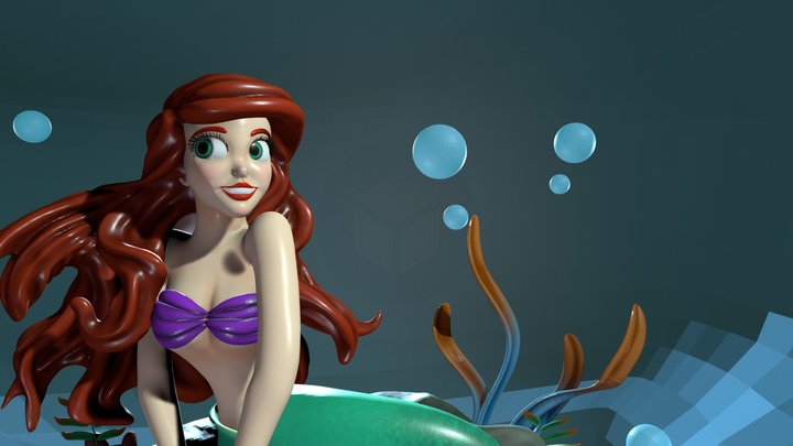 Mermaid_Ariel 3D Model