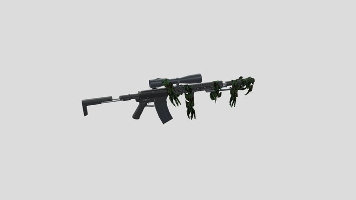 3D rifle model 3D Model