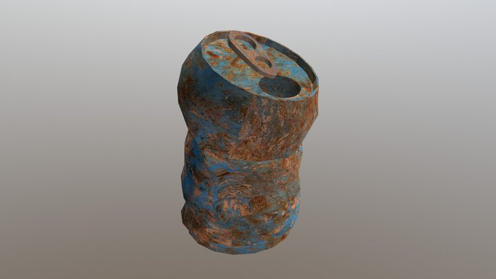 Rusty Can 3D Model