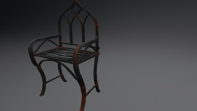 Gothic Chair 3D Model