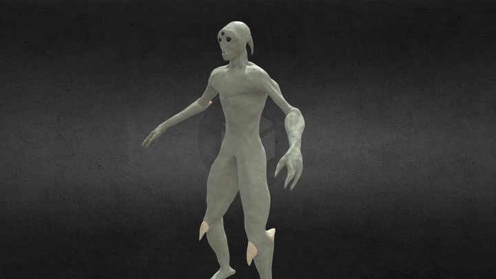Pfhor no armor 3D Model