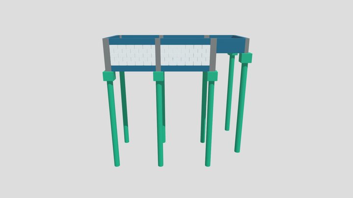 146.25 - Estrutura para Piscina - Junior 3D Model
