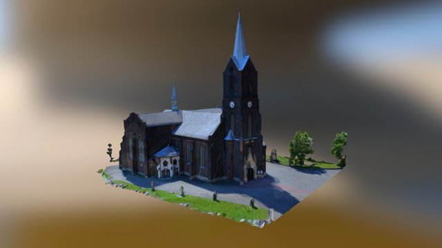 Church Świętochłowice, Silesia, Poland 3D Model