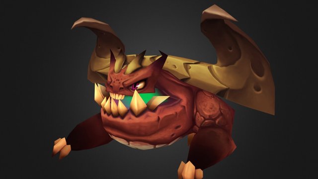 Ganhar - Corrupted Critter 3D Model