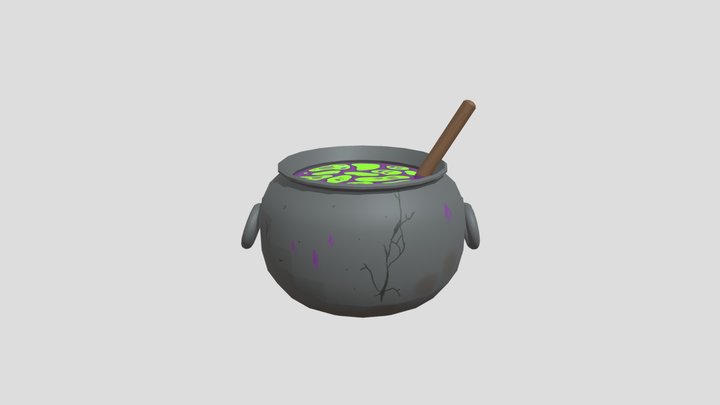 Spooky Couldron 3D Model