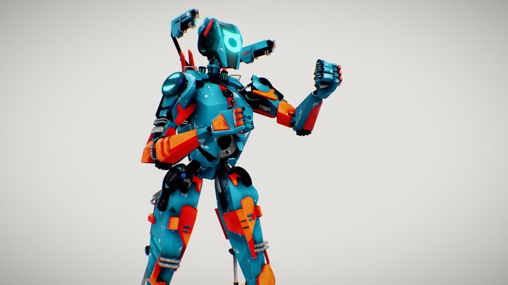 Oblivia-mecha robot 3D Model